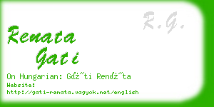 renata gati business card